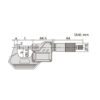 INSIZE DIGITAL OUTSIDE MICROMETER 75-100MM IP65 RATED 3101-100A