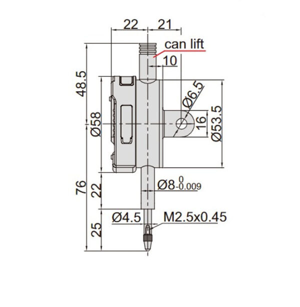 INSIZE DIGITAL DIAL GAUGE INDICATOR 12.7MM/0.5" 0.001MM 2112-101