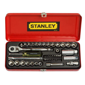 STANLEY TOOL KIT SOCKET SET WITH BITS 3/8"SQ DR DIY 89-516 (46PCS SET)