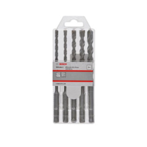 BOSCH HAMMER DRILL BIT SET SDS plus-1 (6MM+6MM+8MM+10MM+12MM) X100/160MM