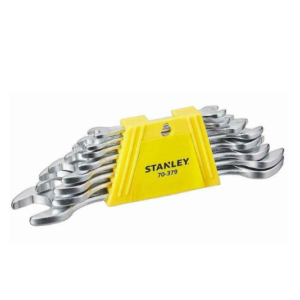 STANLEY DOUBLE END OPEN DOE JAW SPANNER SET 6MM-22MM 70-379E (8PCS SET)