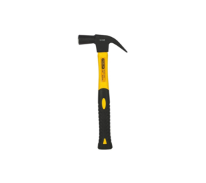 STANLEY FIBREGLASS HANDLE CLAW HAMMER FOR NAIL REMOVAL DIY 450GMS 16" 51-186