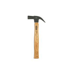 STANLEY WOODEN HANDLE CLAW HAMMER FOR NAIL REMOVAL DIY 450GMS 16" 51-159