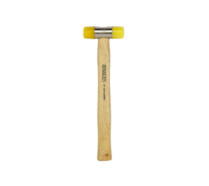 STANLEY WOODEN HANDLE REPLACEABLE TIP PLASTIC SOFT FACE HAMMER 22MM 57-054