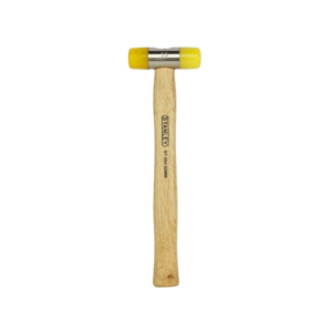 STANLEY WOODEN HANDLE REPLACEABLE TIP PLASTIC SOFT FACE HAMMER 22MM 57-054