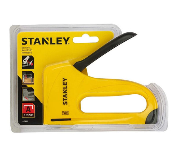 STANLEY HAND STAPLER/STAPLE GUN PLASTIC BODY DIY 6-TR35